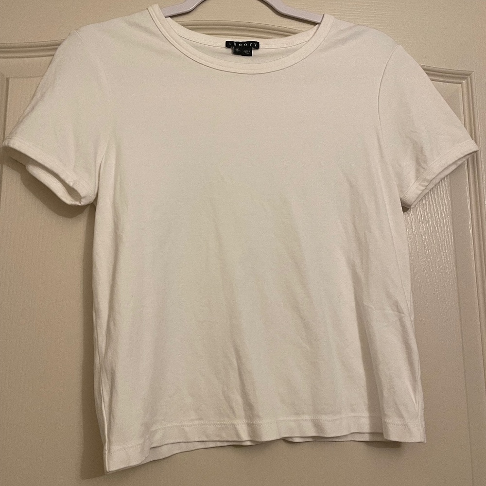 Theory White Tshirt